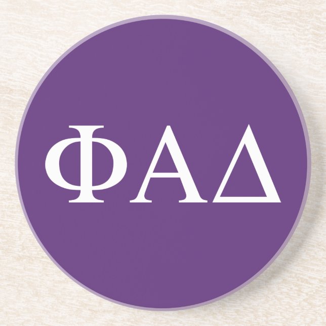 Posavasos Letras griegas de Phi Alpha Delta (Frente)