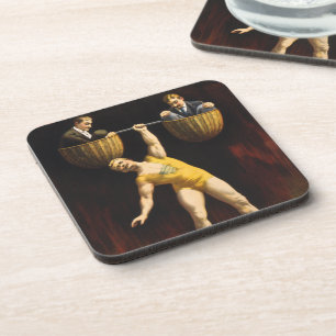 Posavasos Levantador de pesas Eugen Sandow Vaudeville