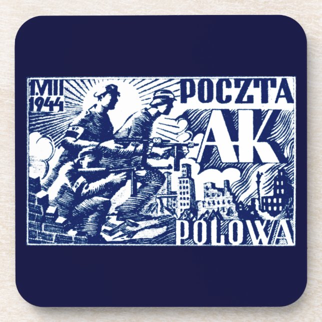 Posavasos Levantamiento en Varsovia en 1944 (Frente)