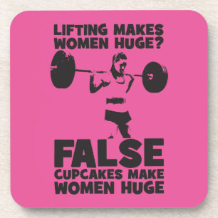 Posavasos ¿Levantar Hace Que Las Mujeres Sean Enormes? FALSO