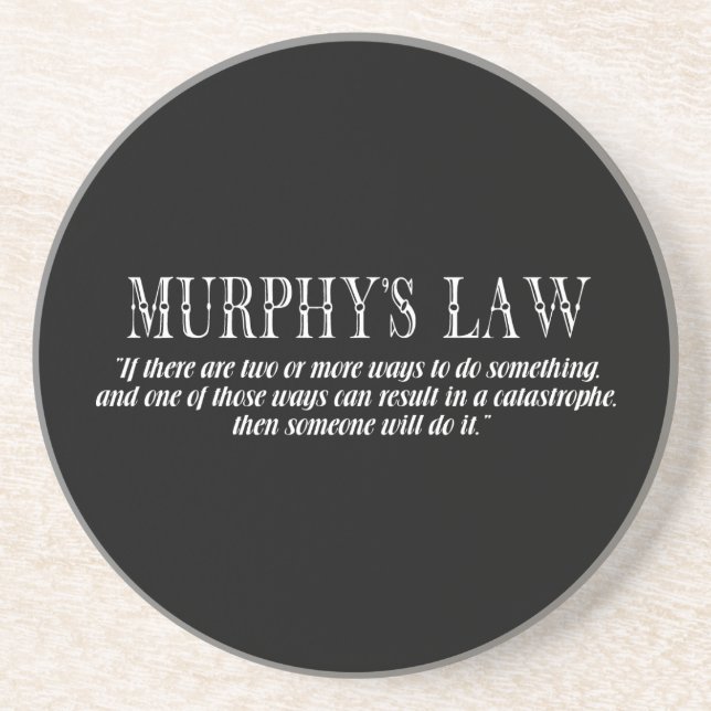 Posavasos Ley de Murphy (Frente)