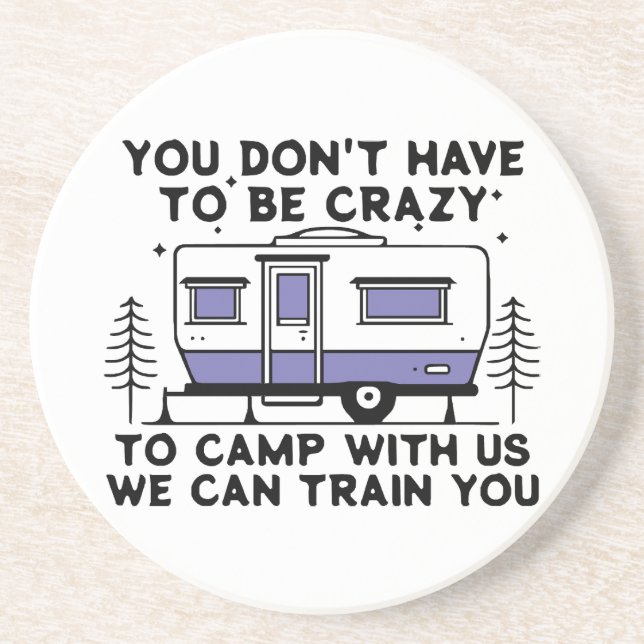 Posavasos Leyenda de camping desde siempre (Frente)