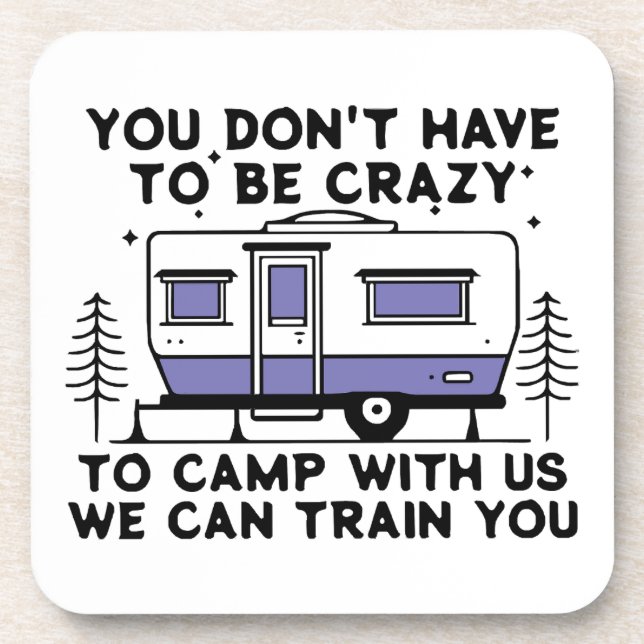 Posavasos Leyenda de camping desde siempre (Frente)