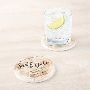 Posavasos Leyenda de madera Nombres completos Rústico Guarda