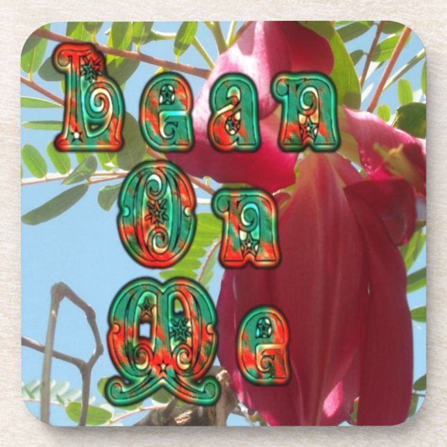 Posavasos Leyenda inspiradora Sobre Mí Impresión De Arte Flo (Frente)