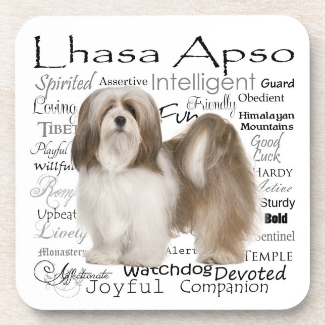 Posavasos Lhasa Apso Coasters (Frente)