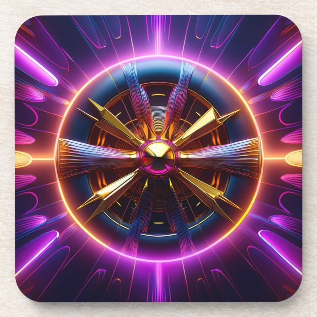 Posavasos Liapunov Fractal Mucha Manipulación (Frente)