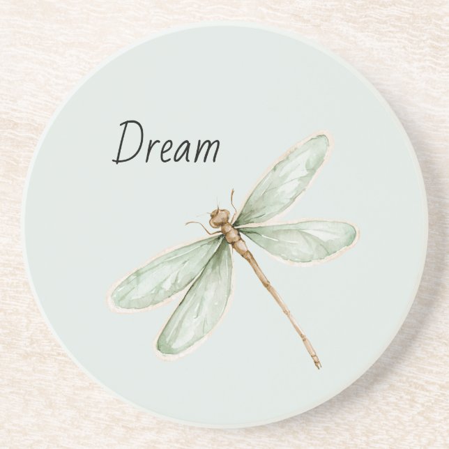 Posavasos Libélula Sueño Menta (Frente)