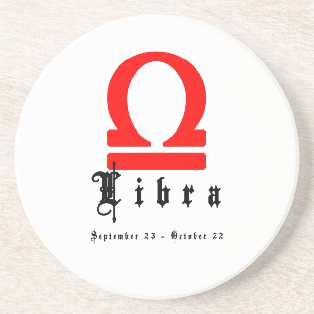 Posavasos Libra, 23 de septiembre - 22 de octubre (Frente)