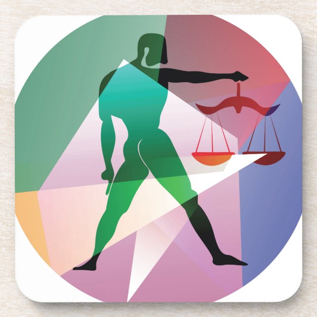 Posavasos libra abstracta (Frente)