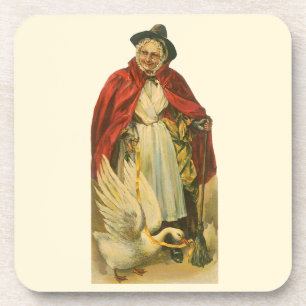 Posavasos Libro de cuentos vintage victoriano de Mother Goos