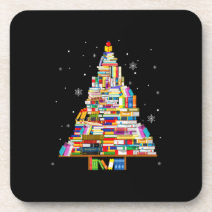 Posavasos libro de Navidad bibliotecarios de los árboles en