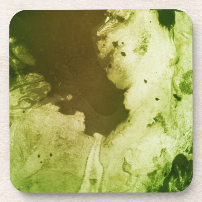 Posavasos Libro Verde psicodélico (Frente)