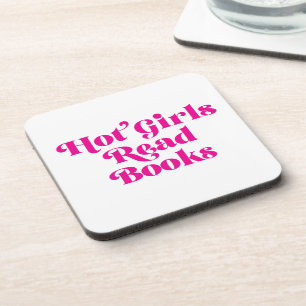 Posavasos Libros de lectura de Chicas calientes