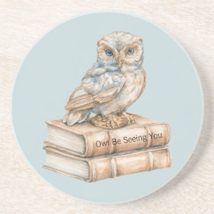 Posavasos Libros del Búho Azul que te Verá
