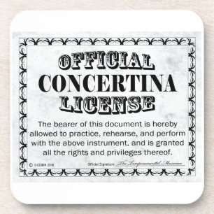 Posavasos Licencia Concertina
