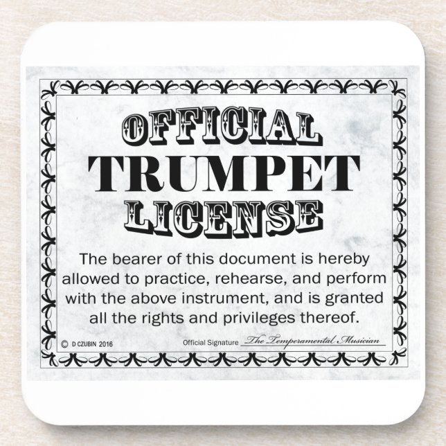 Posavasos Licencia Trumpet (Frente)