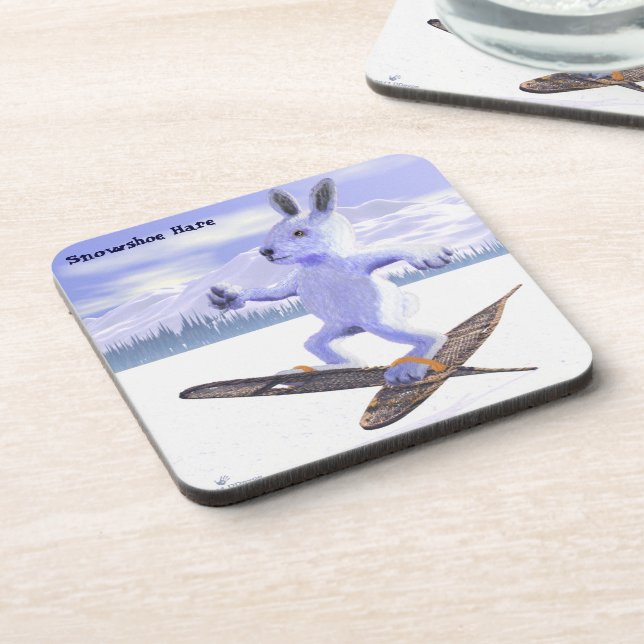 Posavasos Liebre de nieve (Lado Izquierdo)