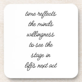 Posavasos Life's Next Act Hard Plastic Coaster