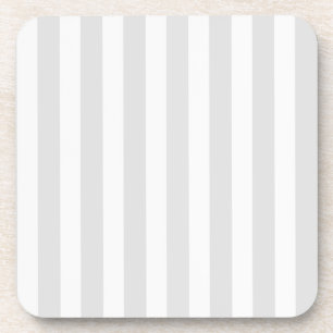 Posavasos Light grey and white candy stripes
