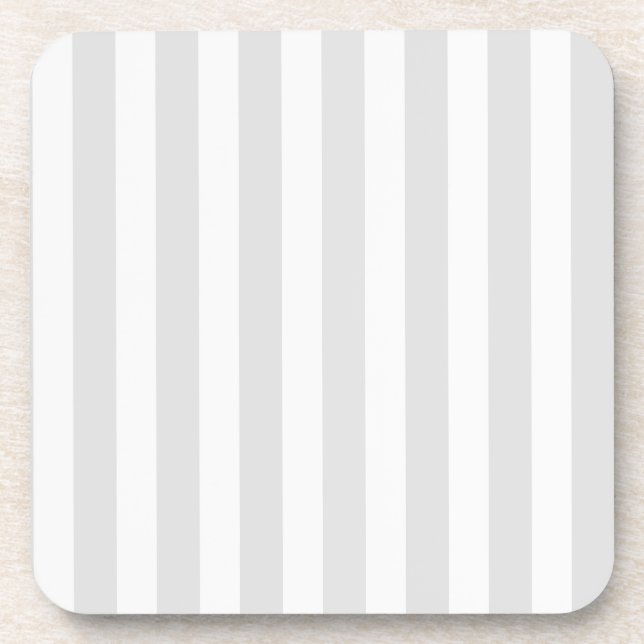 Posavasos Light grey and white candy stripes (Frente)