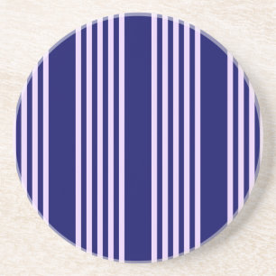 Posavasos Lilac púrpura y azul marino cinco rayas patrón