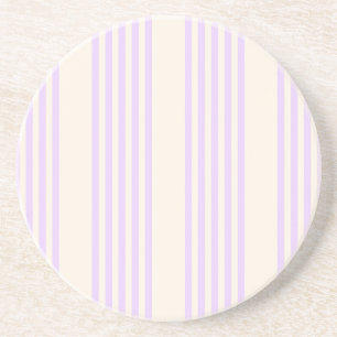 Posavasos Lilac púrpura y beige cinco rayas patrón