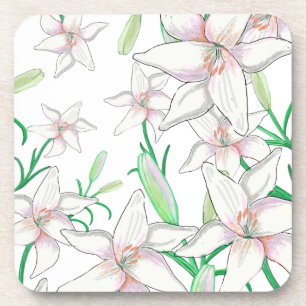 Posavasos Lilies blancos