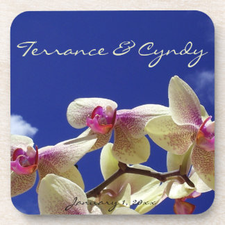 Posavasos Lilies blancos y Boda personal de Sky