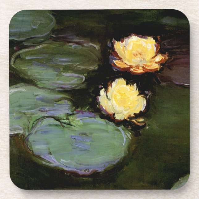 Posavasos Lilies de agua: 1897-98 de Monet (Frente)