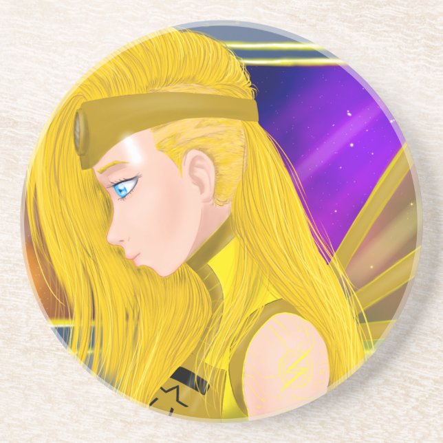 Posavasos Lilin OC - Ángel Cyborg - Arte inspirado en Starse (Frente)