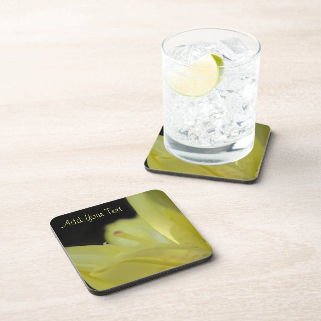 Posavasos Lily amarilla de Shirley Taylor (Lado Derecho)