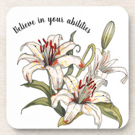 Posavasos Lily. Confía en ti mismo. Creer en tus habilidades