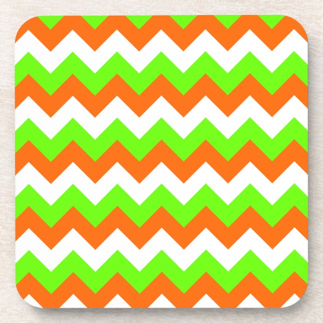 Posavasos Lima Verde Blanco Zigzag (Frente)