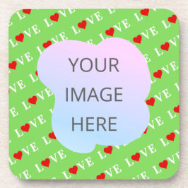 Posavasos Lime Green LOVE