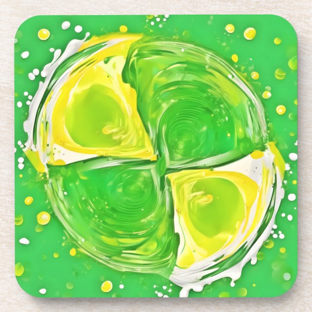 Posavasos Lime Green Spiral (Frente)