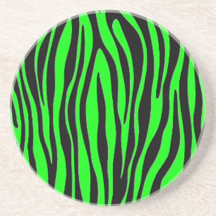 Posavasos Lime Green Zebra