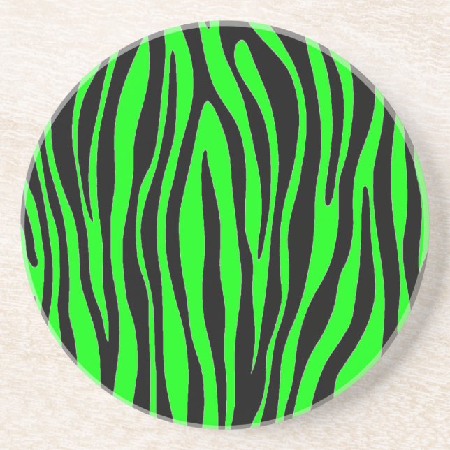Posavasos Lime Green Zebra (Frente)