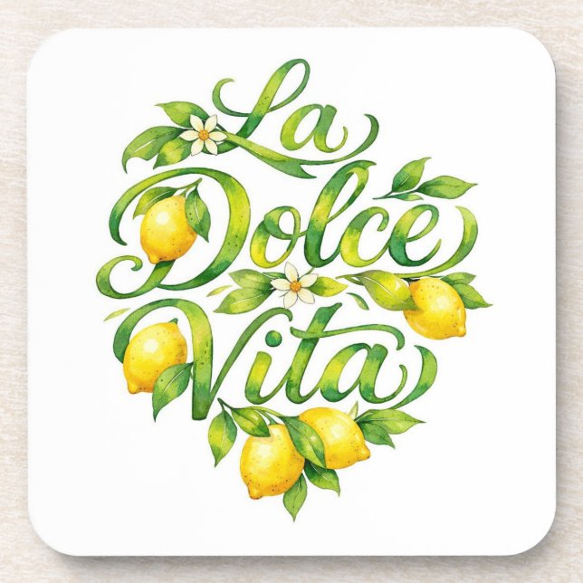 Posavasos Limon Italiano La Dolce Vita (Frente)