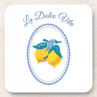 Posavasos Limones Amarillos Amalfi Estilo Mediterráneo