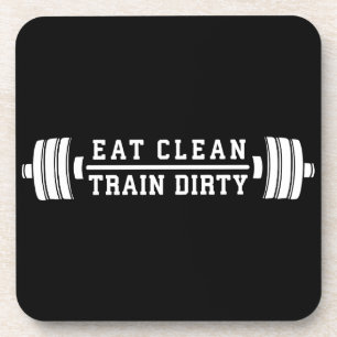 Posavasos Limpiar y sucio el tren: Inspirador el entrenamien