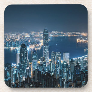 Posavasos Línea costera Isla de Hong Kong, Asia