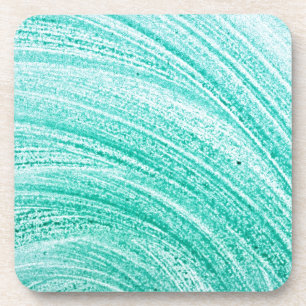 Posavasos línea curvada cepillo textura de la acuarela