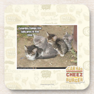Posavasos Línea de Conga de Caturday