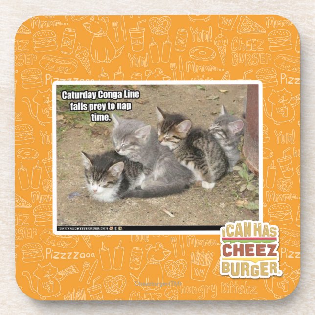 Posavasos Línea de Conga de Caturday (Frente)