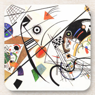 Posavasos Línea transversal práctico de costa de Kandinsky