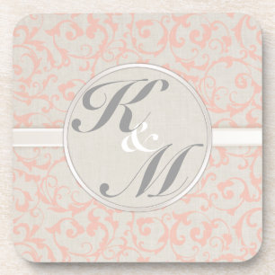 Posavasos Lino SmartElegance y Coral