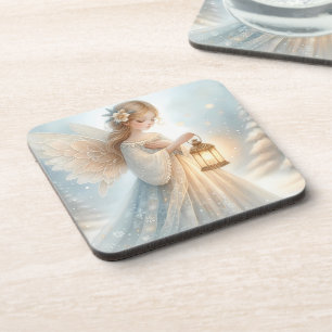 Posavasos Linterna de Ángel Celestial de Invierno de Consuel