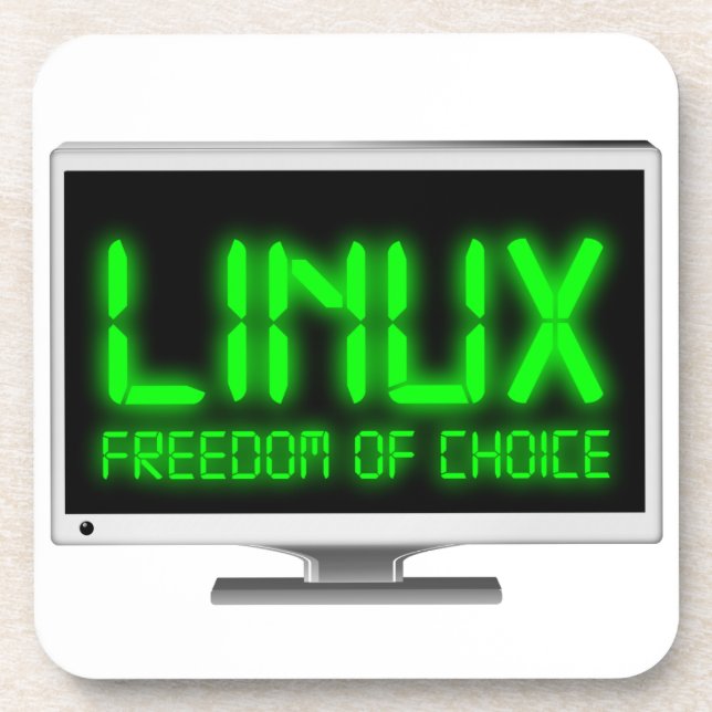 Posavasos Linux - Libertad de elección (Frente)