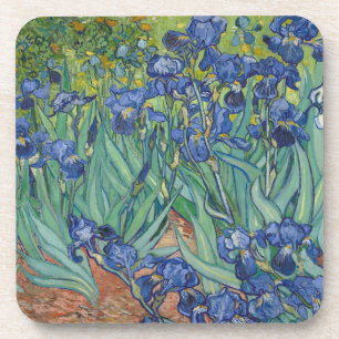 Posavasos Lirios, pintura al óleo floral, Vincent Van Gogh